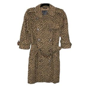 R13 Leopard /Cheetah Trench Coat